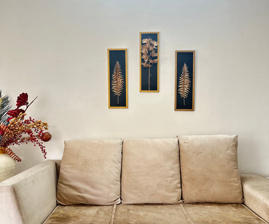Wall Decor - Artificial floral decor (Set of 3)