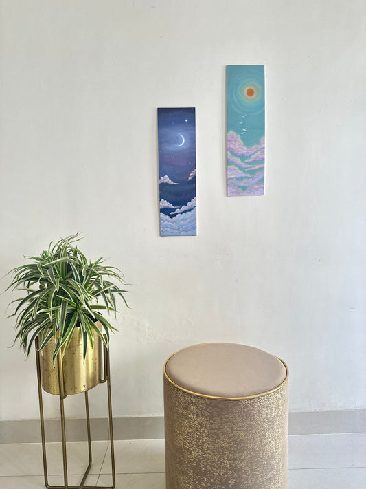 Dreamy skies- Paintings (Set of 2)