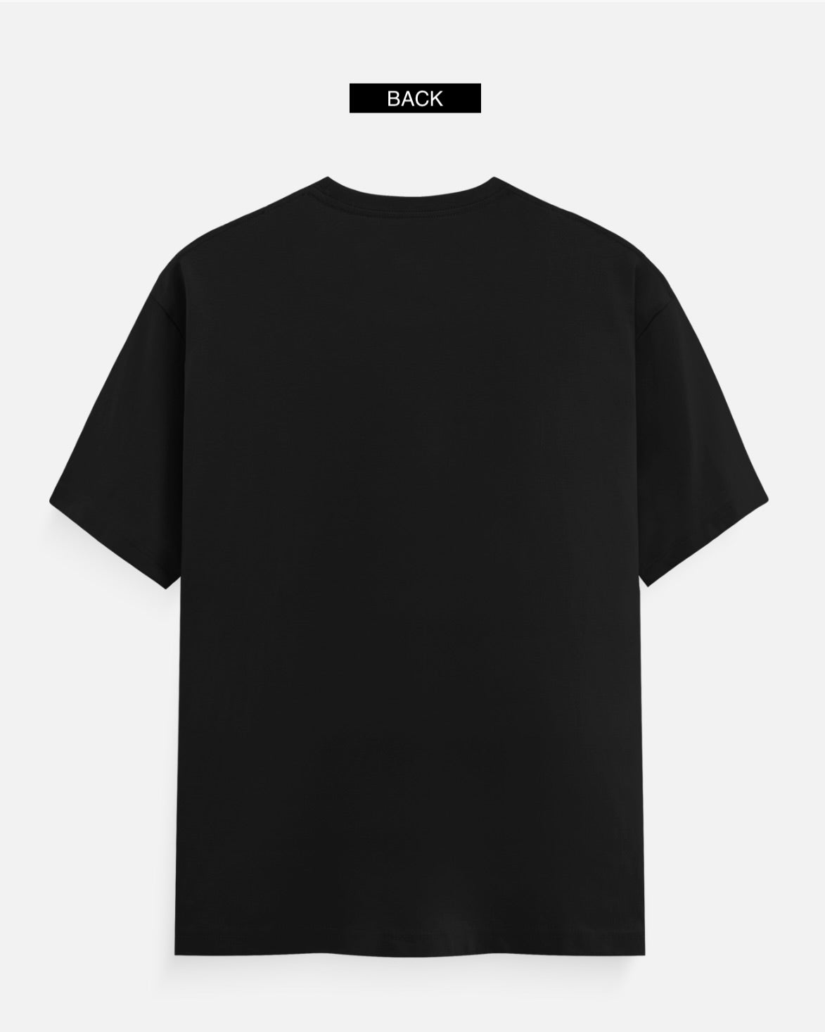 Pure cotton round neck black t-shirt for Women